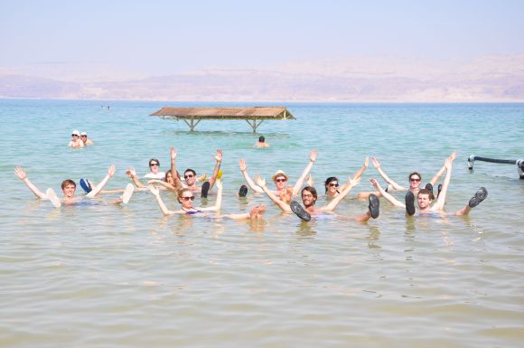 Innovators Nation floating in the Dead Sea!