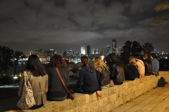 Tel Aviv by night, in Jaffa
